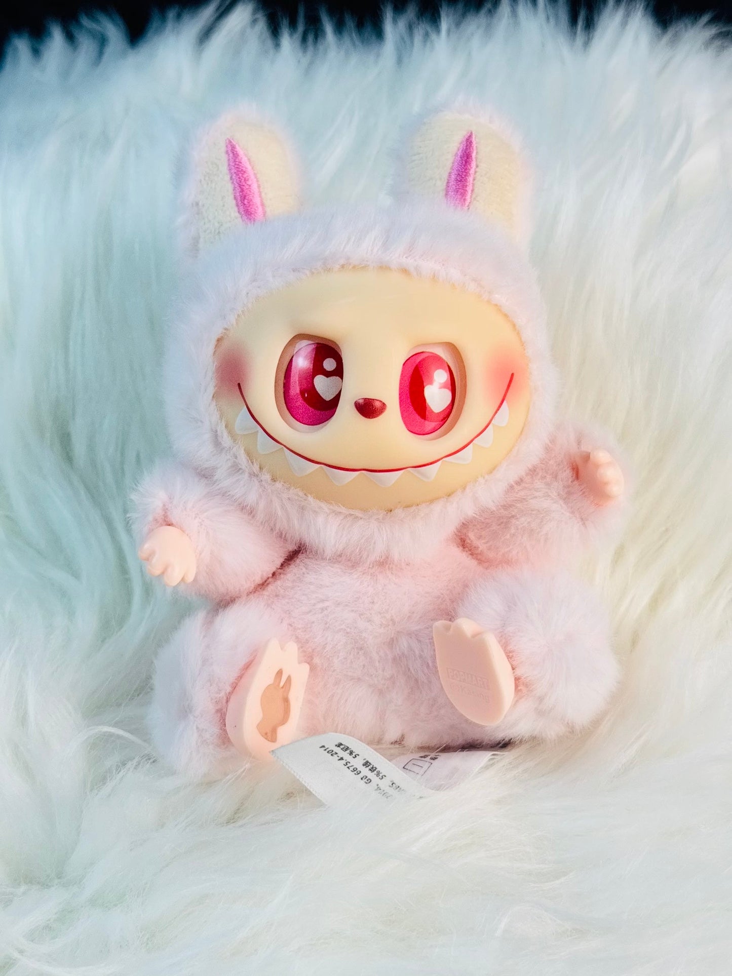 Labubu Have A Seat Monster Plush Keychain - 1 PC (DaDa Pink)