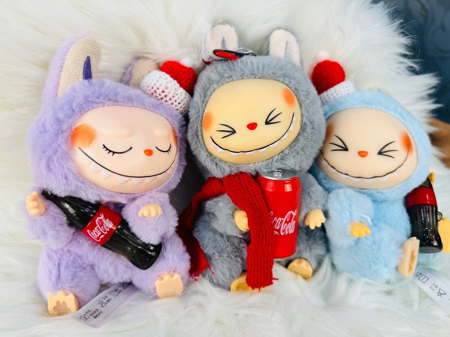 Labubu Monster Coca-Cola Series Plush Keychain Blind Box - 1 PC