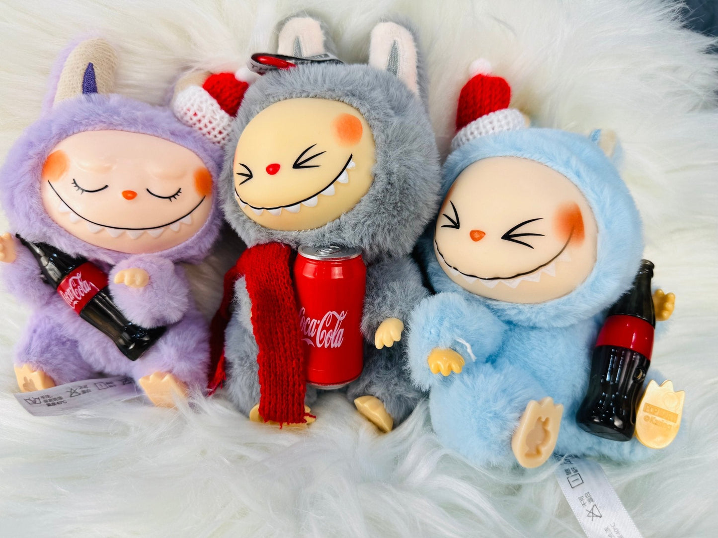 Labubu Monster Coca-Cola Series Plush Keychain Blind Box - 1 PC