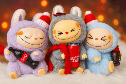 Labubu Monster Coca-Cola Series Plush Keychain Blind Box - 1 PC